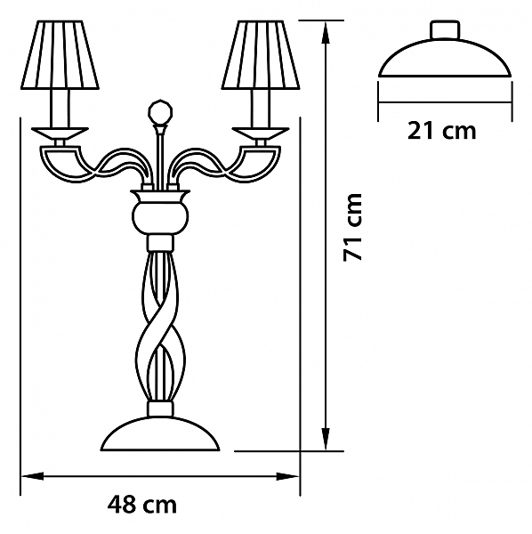 Настольная лампа Osgona Alveare 702932