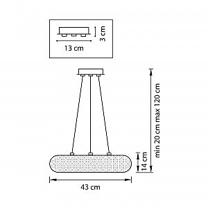 Подвесная люстра Lightstar Onda 741064