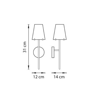 Настенное бра Lightstar Diafano 758612