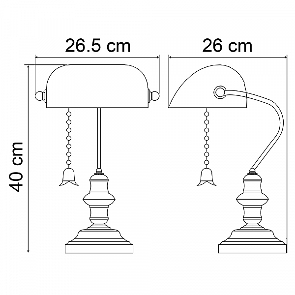 Настольная лампа Arte Lamp BANKER A2492LT-1AB