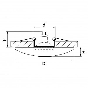 Встраиваемый светильник Lightstar Ceramo 042122