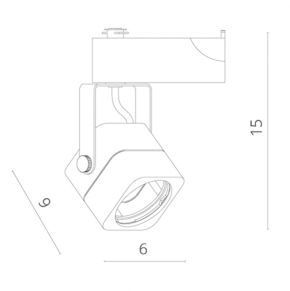 Трековый светильник Arte Lamp Lente A1314PL-1WH