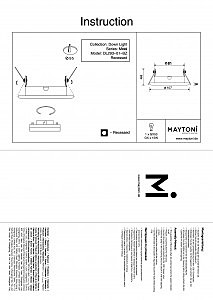 Встраиваемый светильник Maytoni Metal DL293-01-BZ