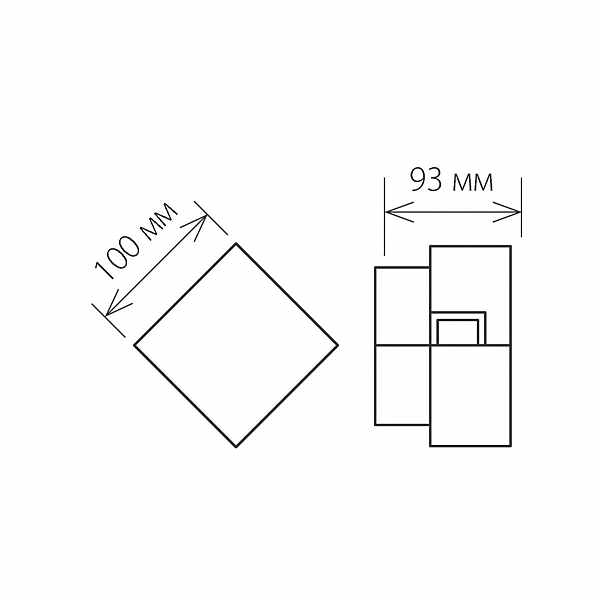 Elektrostandart 1607 1607 TECHNO LED FOBOS графит