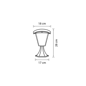 Уличный наземный светильник Lightstar Lampione 375970