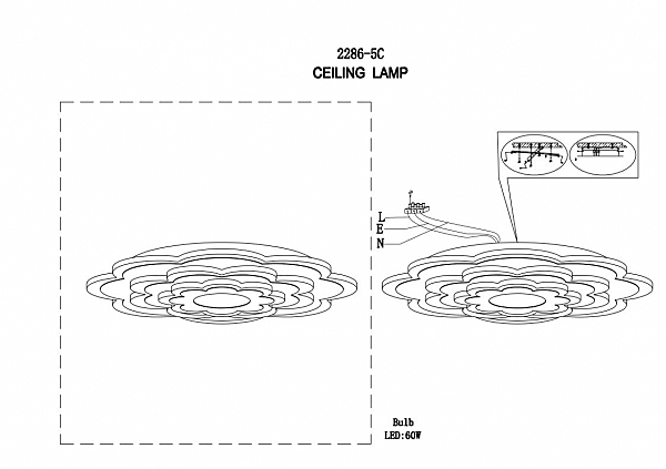 Потолочный светодиодный светильник F-Promo Ledolution 2286-5C