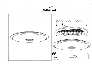 Потолочный светодиодный светильник F-Promo Galaxia 2318-7C