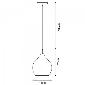 Светильник подвесной Arte Lamp Bicchiere A4283SP-1CC