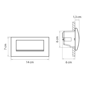 Подсветка для ступеней Lightstar Estra 383592