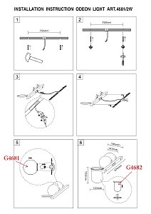 Настенный светильник Odeon Light Flower 4681/2W