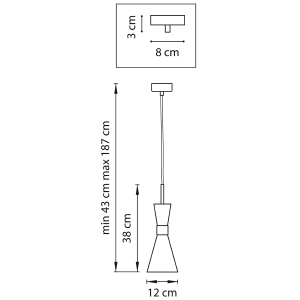 Светильник подвесной Lightstar Dumo 816016