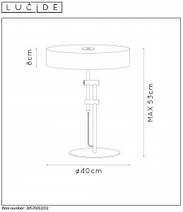 Настольная лампа Lucide Giada 30570/02/02