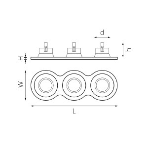 Встраиваемый светильник Lightstar Domino D637060607