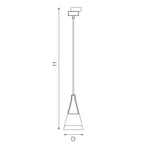 Трековый светильник Lightstar Cone L1T757017