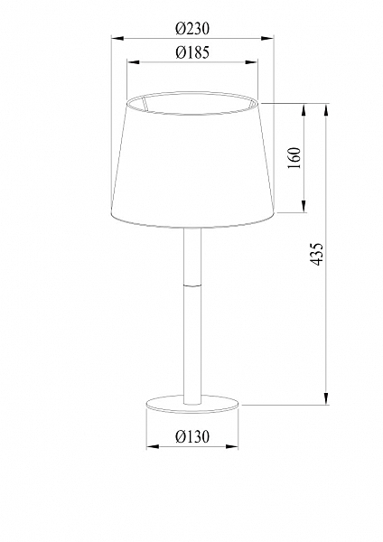 Настольная лампа Arte Lamp Connor A2102LT-1WH