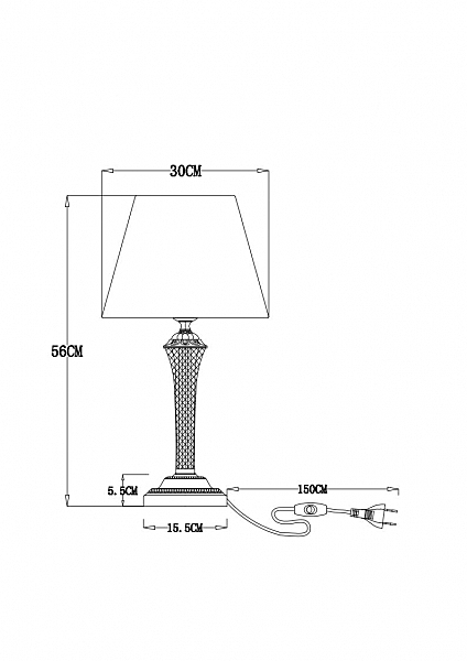 Настольная лампа Arte Lamp Gracie A7301LT-1PB