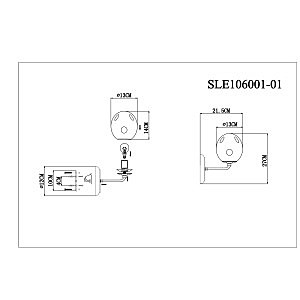 Настенное бра Evoluce Marea SLE106001-01