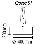 Светильник подвесной TopDecor Crocus Crocus Glade S1 01 09g