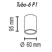 Накладной светильник TopDecor Tubo Tubo6 P1 22