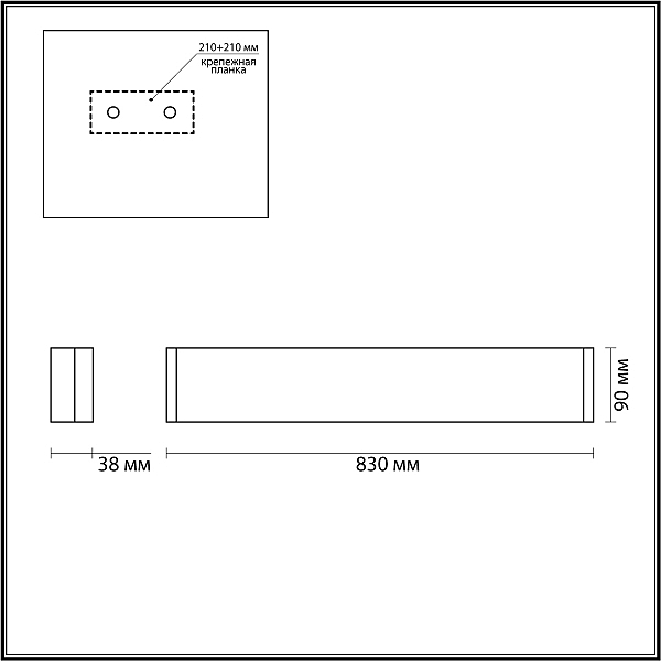 Настенный светильник Odeon Light Framant 4295/30WL