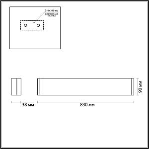 Настенный светильник Odeon Light Framant 4295/30WL