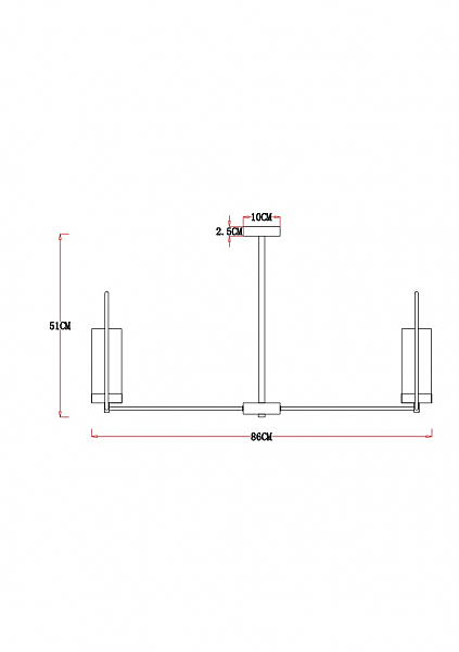 Потолочная люстра Arte Lamp Celaeno A7004PL-8BK