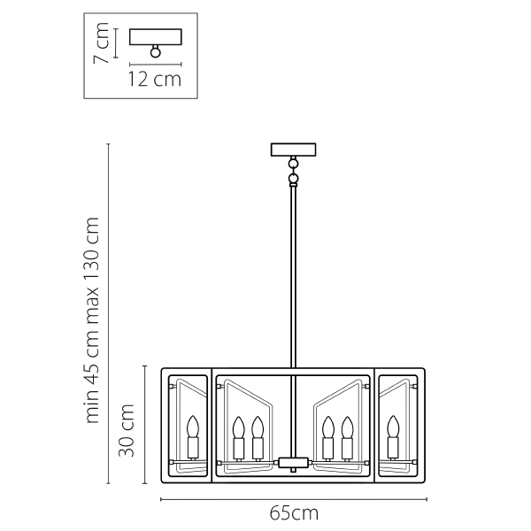 Люстра на штанге Lightstar Regolo 713327