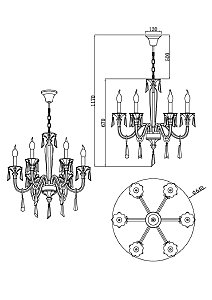 Подвесная люстра Stilfort Lussi 1052/09/06P