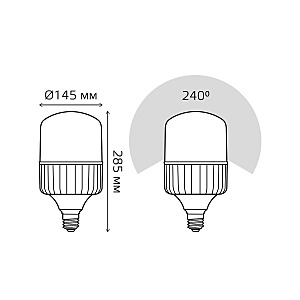 Светодиодная лампа Gauss Elementary Т100-160 63430