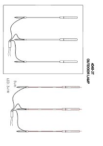 Грунтовый светильник Favourite Reedy 4048-3T