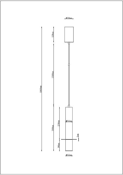 Светильник подвесной Arte Lamp Ascella A2034SP-1WH