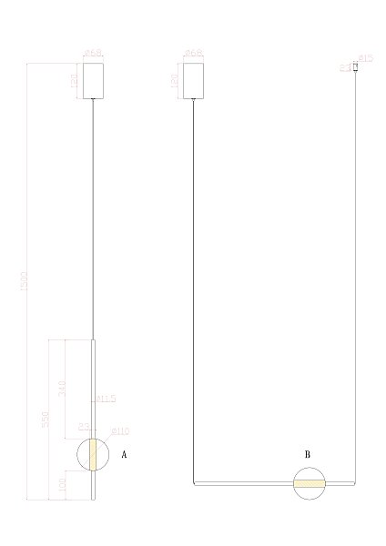 Светильник подвесной Arte Lamp Furud A2124SP-1BK