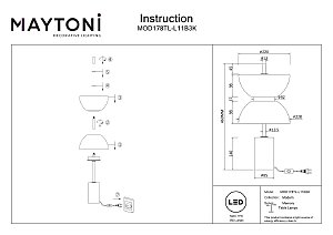 Настольная лампа Maytoni Kyoto MOD178TL-L11B3K