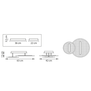 Потолочная люстра Lightstar Acrile 738053