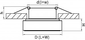 Встраиваемый светильник Lightstar Difesa Mini 006830
