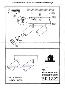 Светильник спот Brizzi Aras BR08083