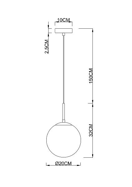 Светильник подвесной Arte Lamp Volare A1563SP-1BK