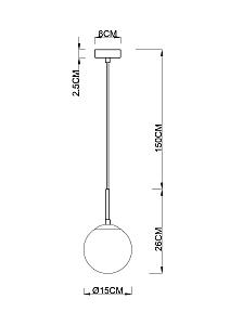 Светильник подвесной Arte Lamp Volare A1565SP-1BK