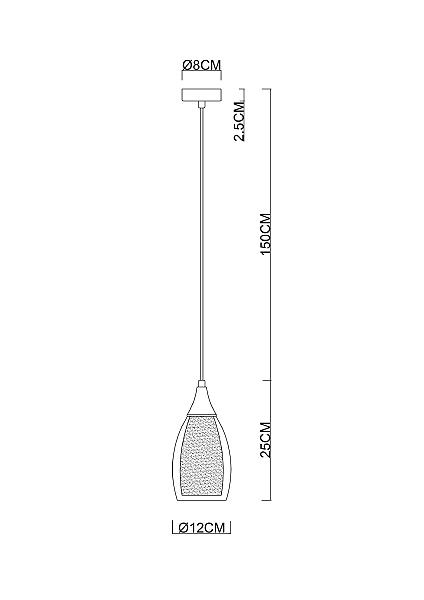 Светильник подвесной Arte Lamp Barry A7951SP-1BK