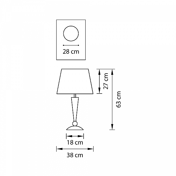 Настольная лампа Lightstar Grazia 870927