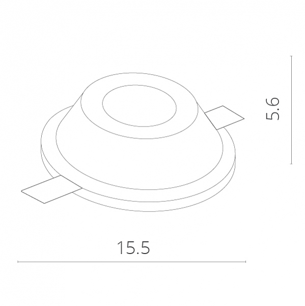 Встраиваемый светильник Arte Lamp INVISIBLE A9215PL-1WH