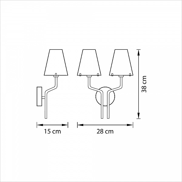 Настенное бра Lightstar Diafano 758624