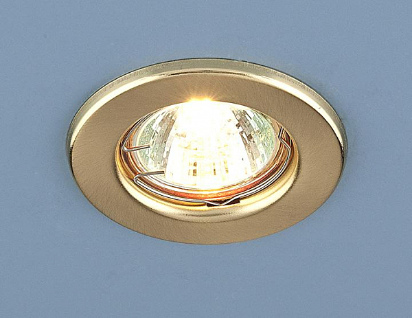 Встраиваемый светильник Elektrostandard 9210 9210 MR16 SGD золото матовое