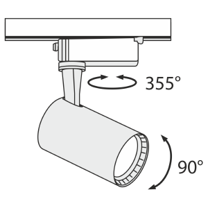 Трековый светильник Maytoni Single phase track system TR003-1-6W4K-W