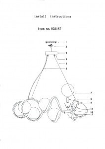 Подвесная люстра Lightstar Globo 803167