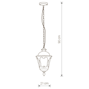Уличный подвесной светильник Nowodvorski Tybr 4684