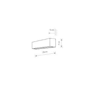 Настенный светильник Nowodvorski Straight Wall 6354