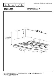 Встраиваемый светильник Lucide Trimless 09925/02/30