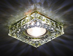 Встраиваемый светильник Ambrella Crystal LED S251 GD