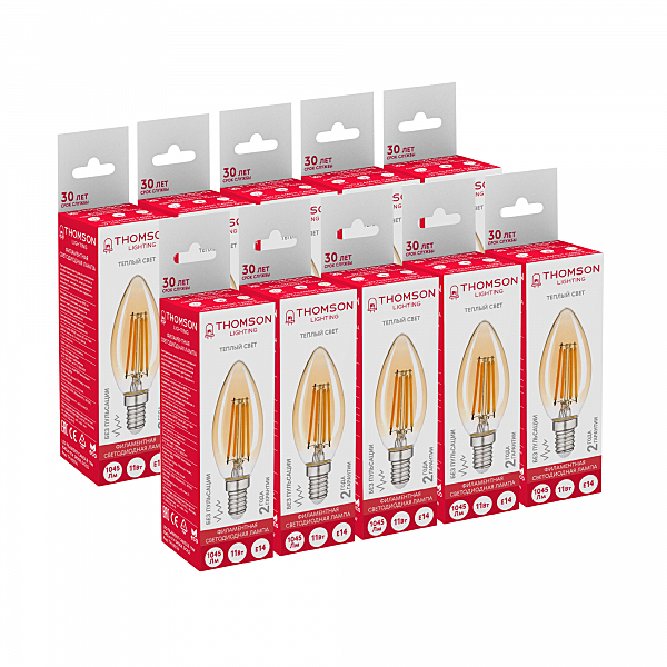 Ретро лампа Thomson Filament Candle TH-B2116